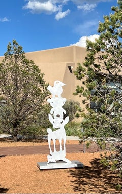Animal Stack-They Help Each Other (Les animaux s'aident les uns les autres), sculpture de Melanie Yazzie, Navajo