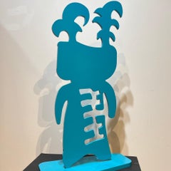 Grandfather, sculpture by Melanie Yazzie, turquoise, contemporary, Native