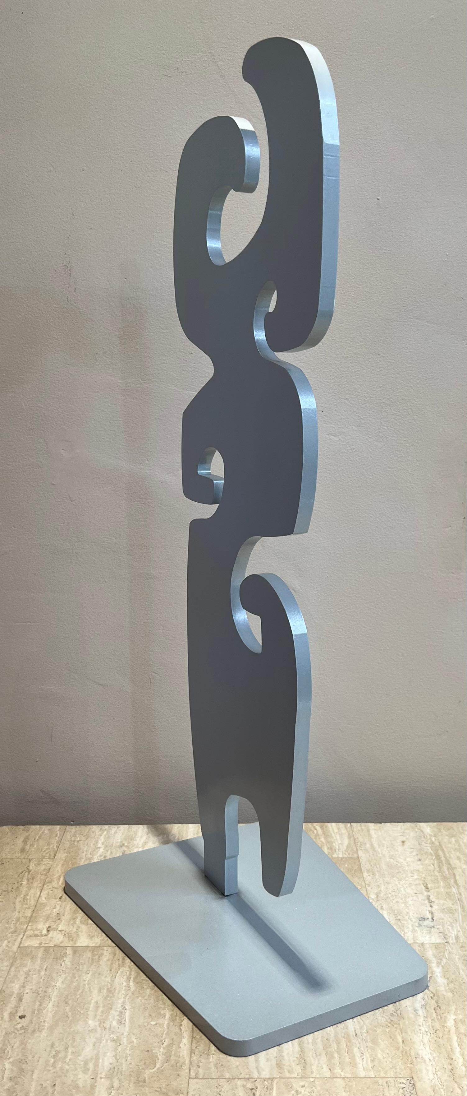 Grandmother, by Melanie Yazzie, sculpture, edition, aluminum, silver, abstract  For Sale 2