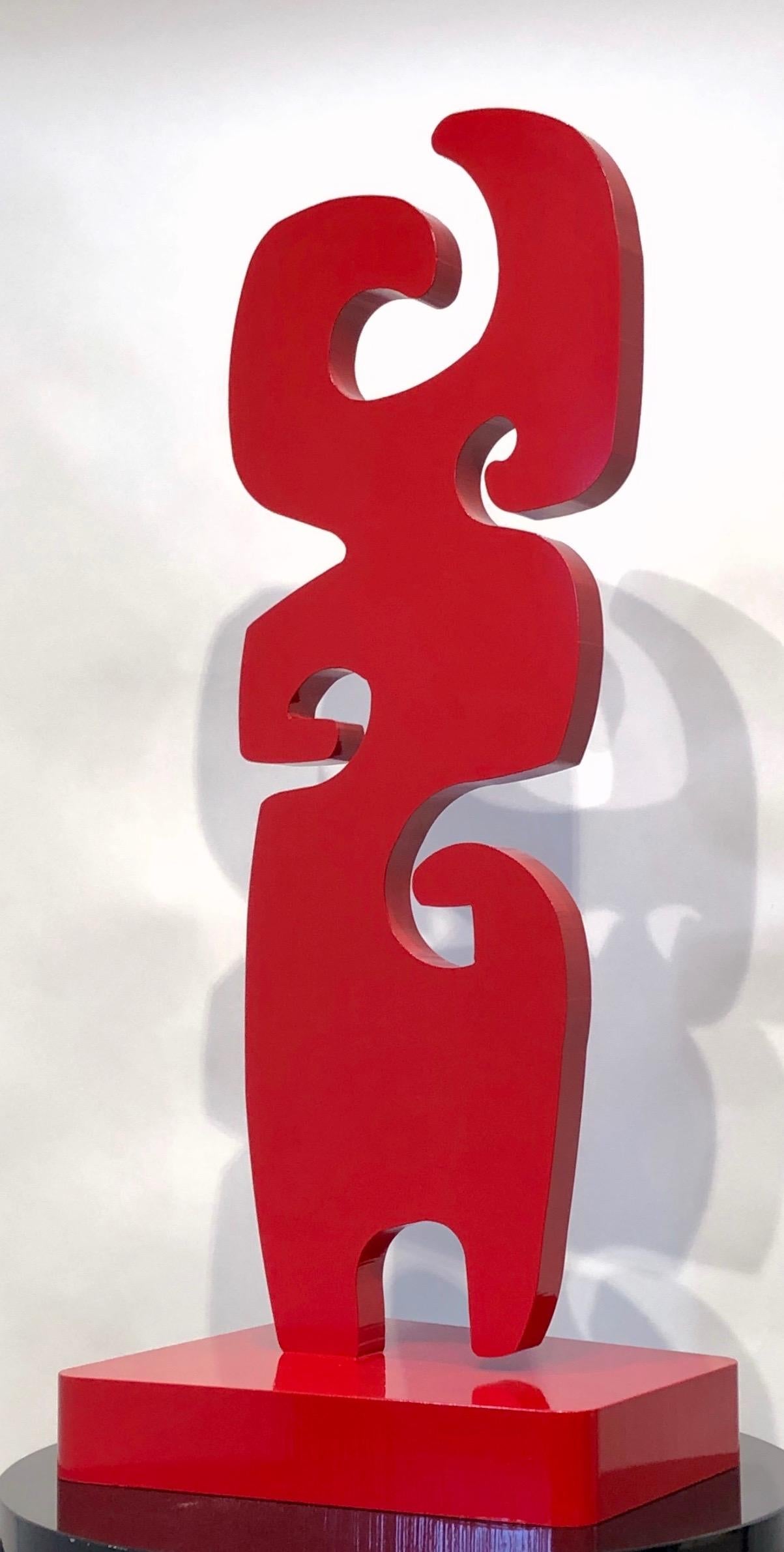 Grandmother, Melanie Yazzie aluminum sculpture powder coat finish red  Navajo

*This sculpture is available for order. Contact the gallery for available colors and timeframe for delivery. Covid-19 may affect the schedules.

As a printmaker, painter,