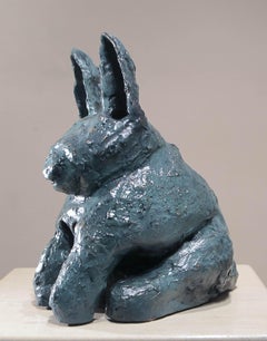 Little Blue Yazzie sitzt im Ganado Postamt, Melanie Yazzie, Skulptur