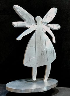 Serie Polinizadora Mujer de Agua, escultura de aluminio de Melanie A. Yazzie, Navajo