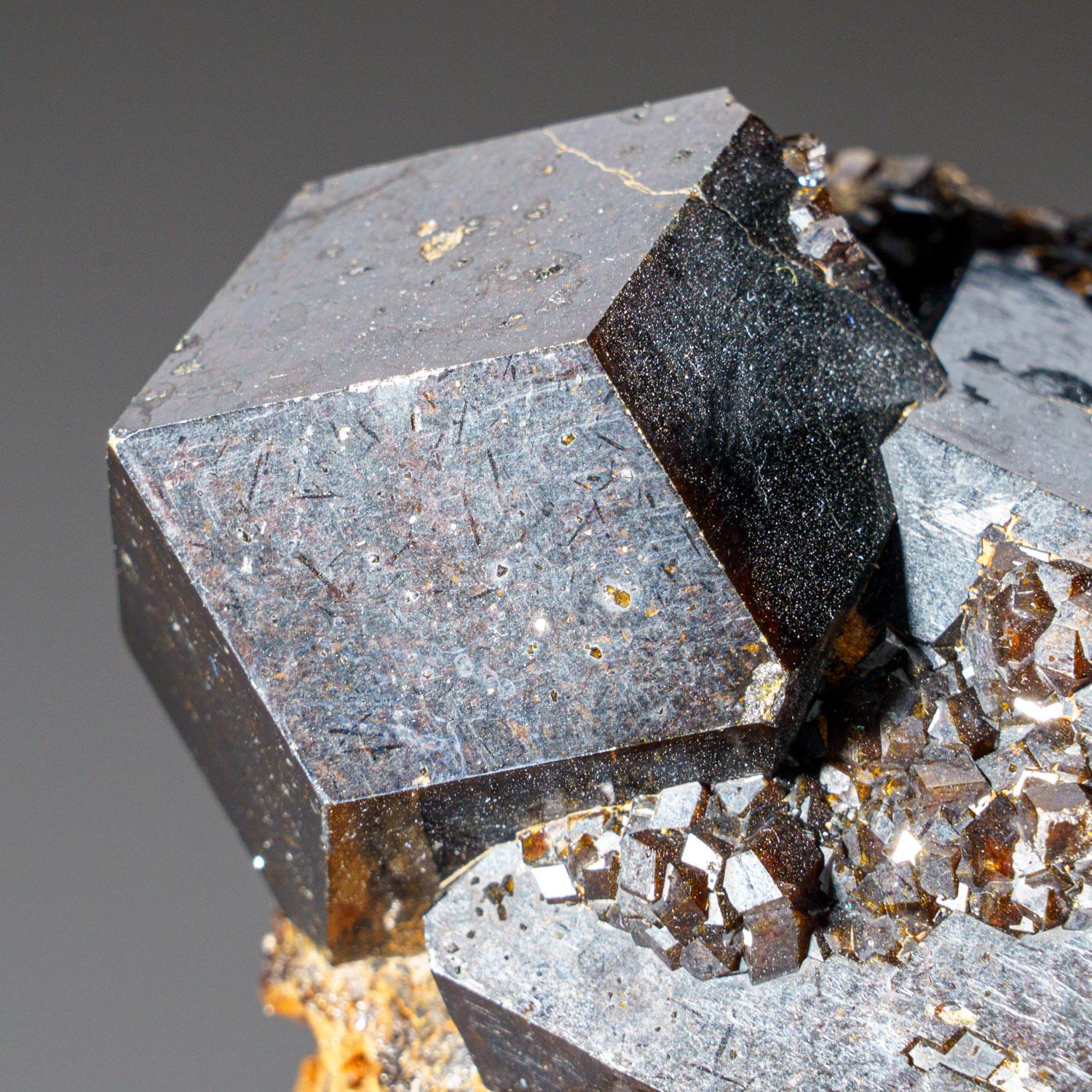 Melanit-Granatkristall aus der Mine Ojos Españoles, Chihuahua, Mexiko (21. Jahrhundert und zeitgenössisch) im Angebot