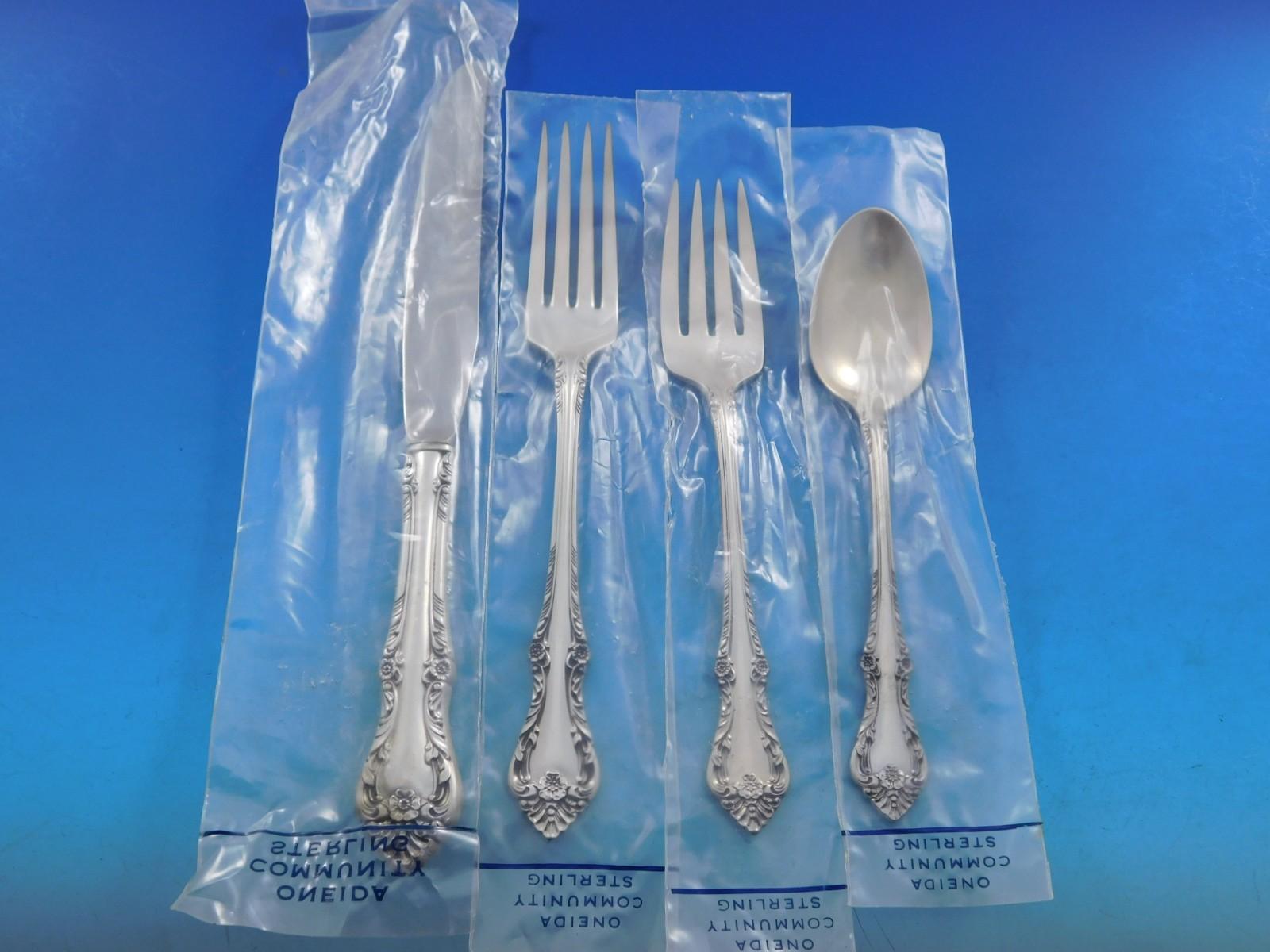 Melbourne by Oneida Sterling Silber Besteck Set 50 Stück Scheint unbenutzt im Angebot 3
