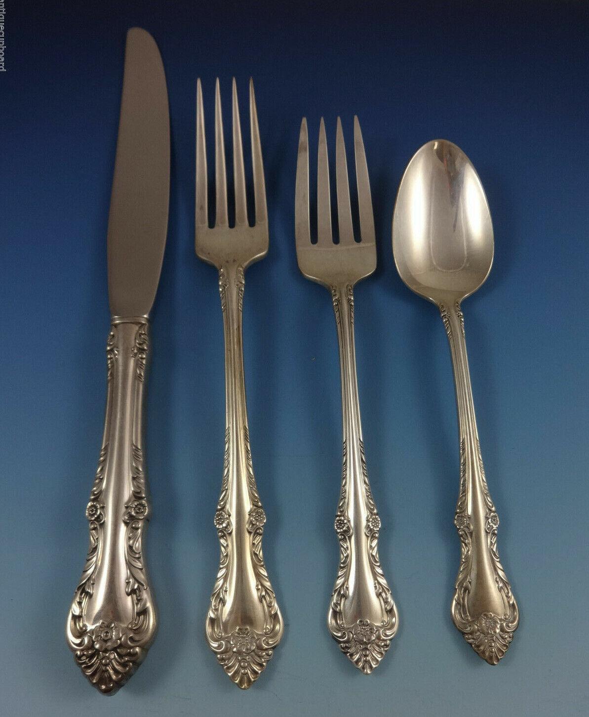 20th Century Melbourne by Oneida Sterling Silver Flatware Set For 8 Service 32 Pieces For Sale