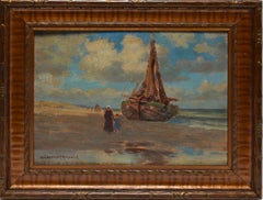 Sunny Summer Day at the Beach, New England Landscape by Melbourne Hardwick
