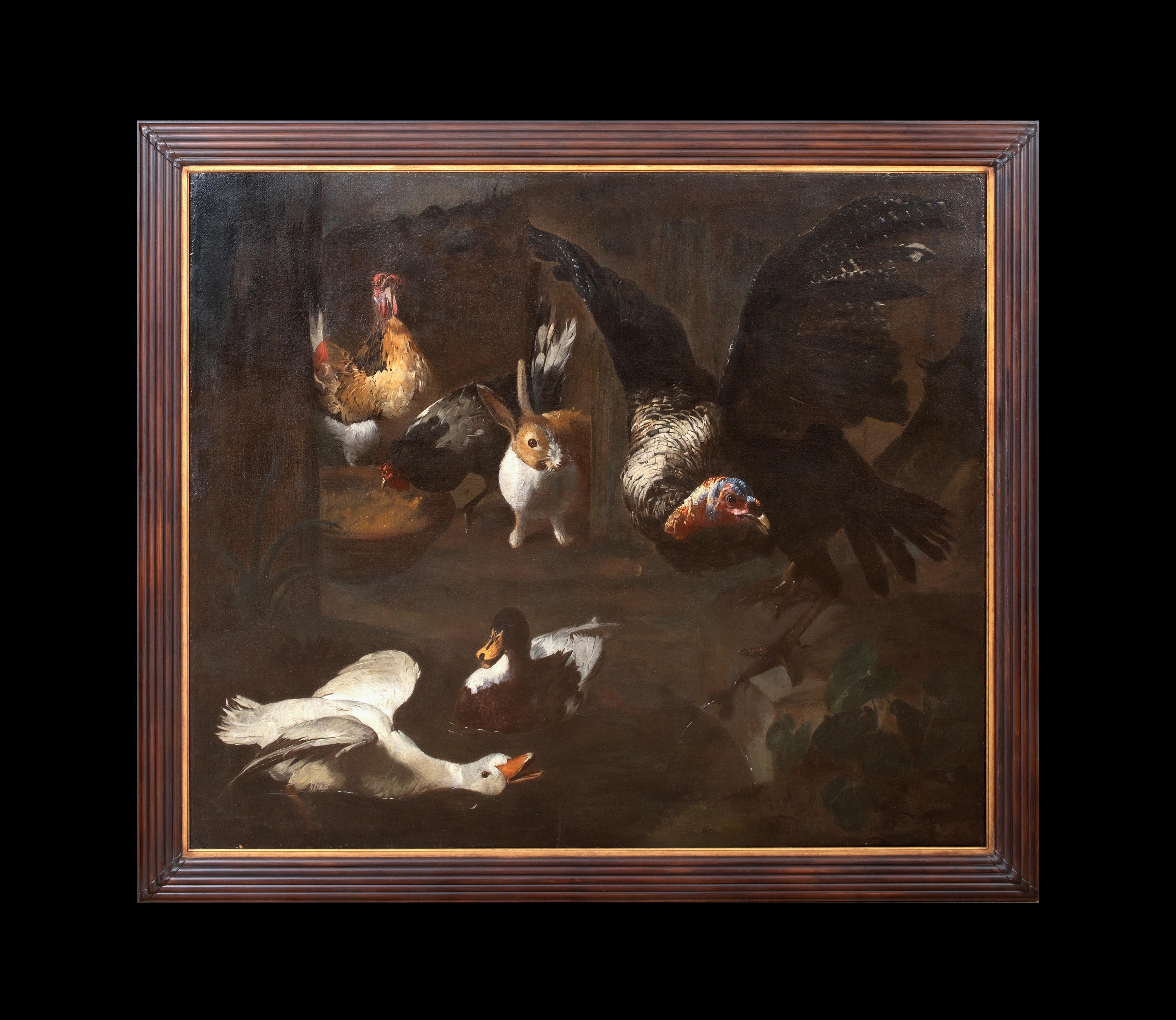 Studie über Bauernvogel, 17. Jahrhundert – Painting von Melchior d'Hondecoeter