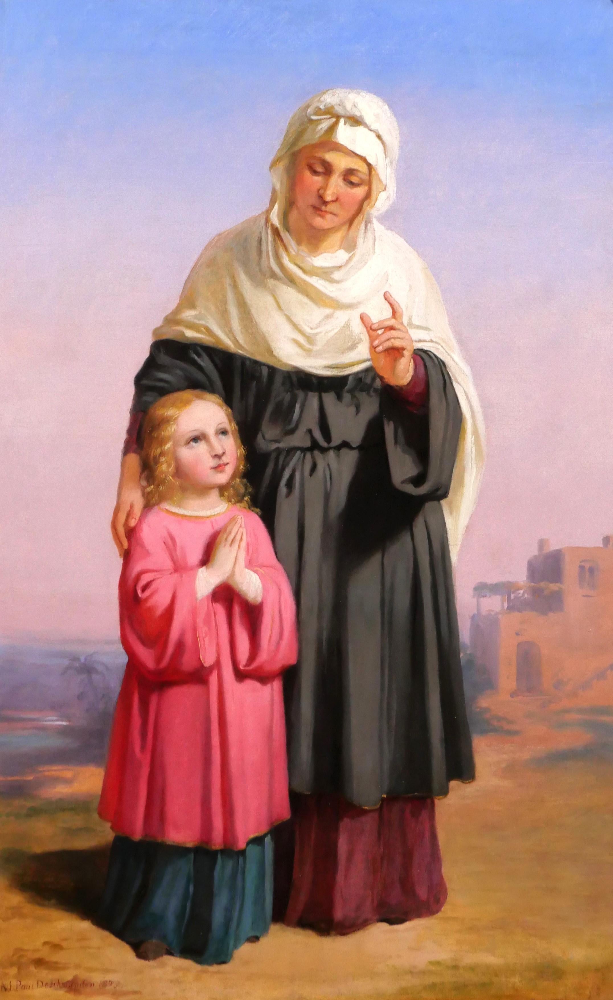Melchior Paul von Deschwanden Figurative Painting – Santa Anna und die Jungfrau Maria