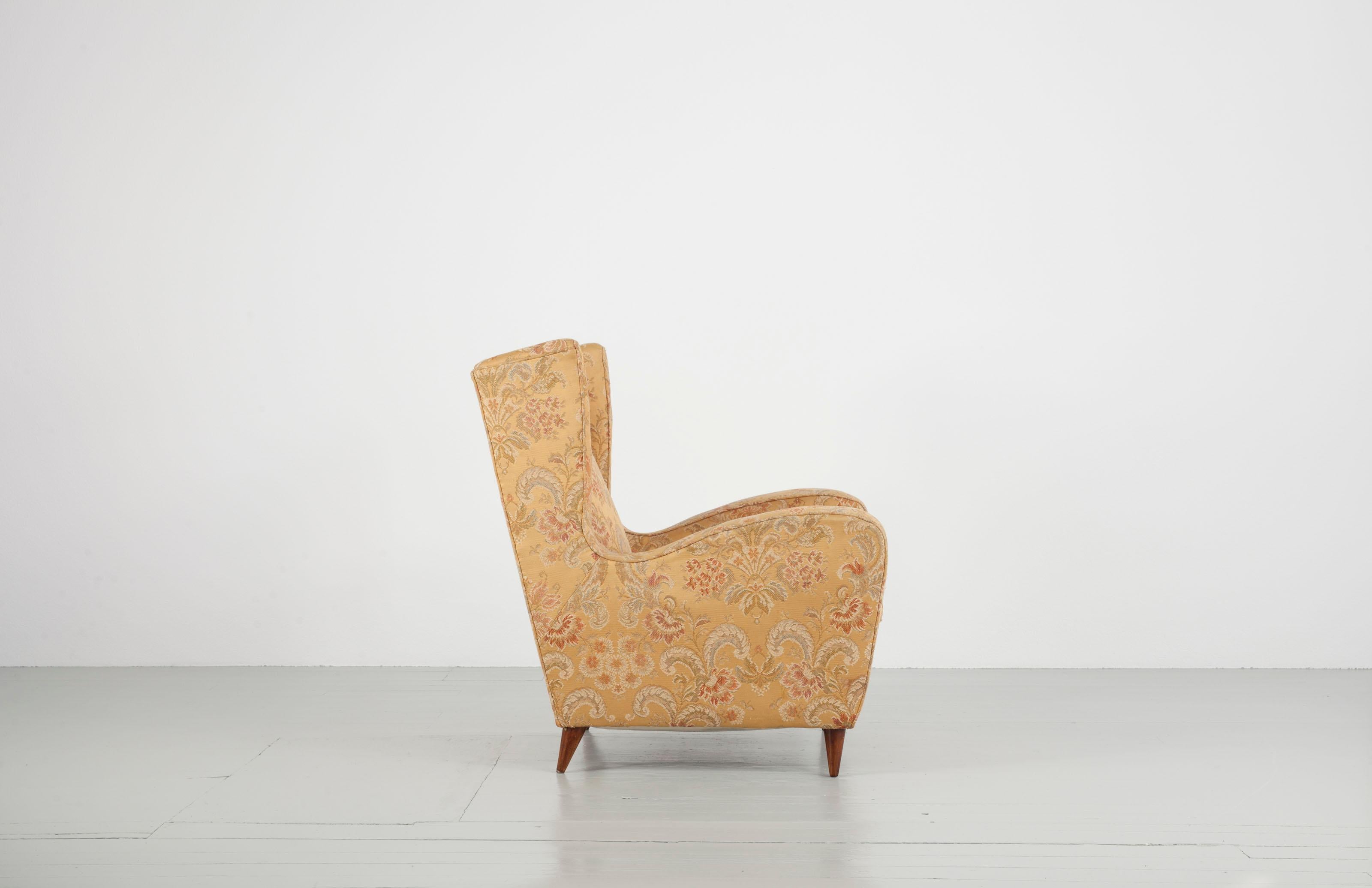 Mid-Century Modern Melchiorre Bega Armchair, 1950s For Sale