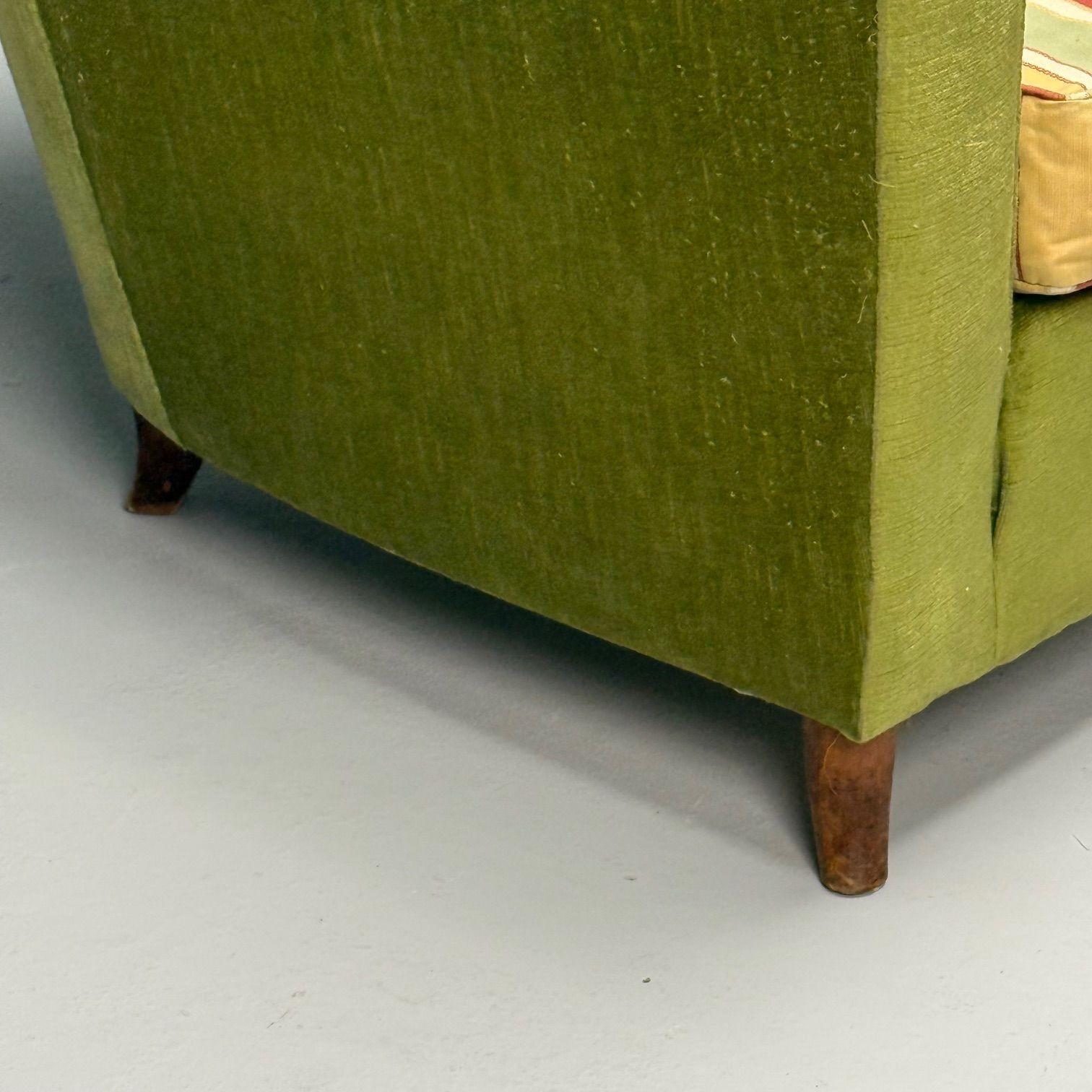 Melchiorre Bega Attr., Italian Mid-Century Modern, Oversized Lounge Chair, 1950s For Sale 4