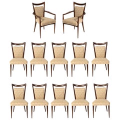 Chaises de salle à manger italiennes Melchiorre Bega 12 disponibles