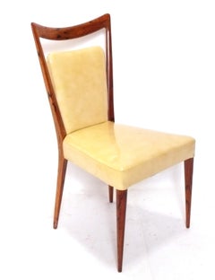 Melchiorre Bega Italian Dining Chairs Set of Four Mid Century Modern Refinished