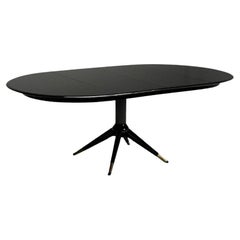 Melchiorre Bega, Italian Mid-Century Modern, Dining Table, Table, Black Lacquer