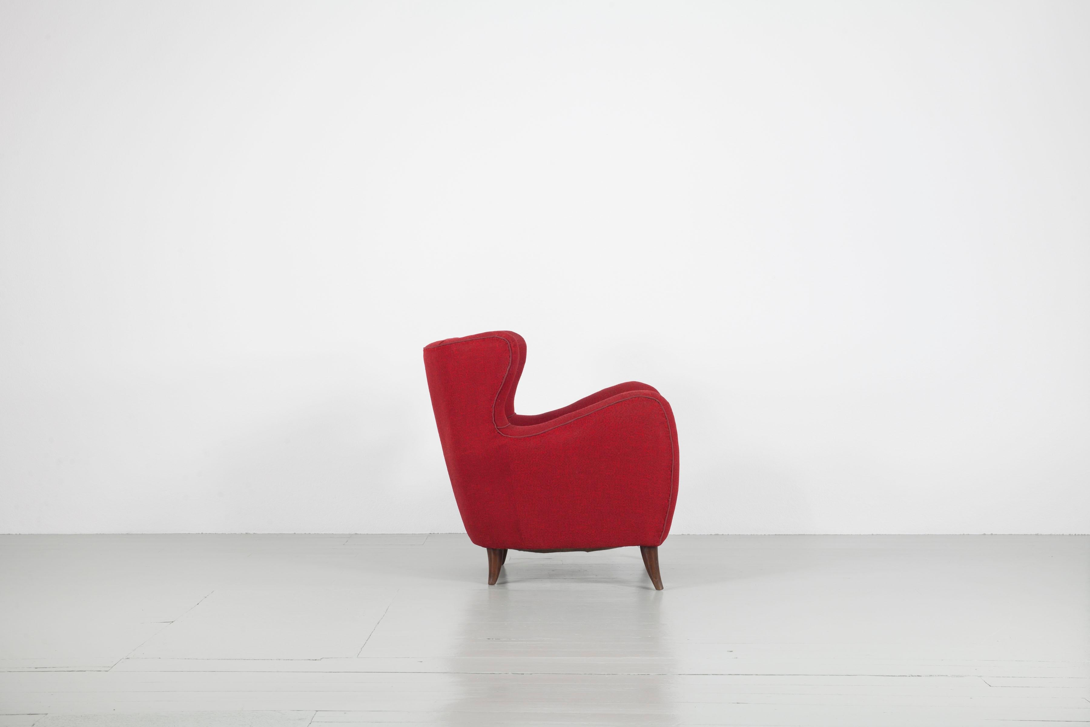 Milieu du XXe siècle Paire de fauteuils italiens Melchiorre Bega, années 1950 en vente