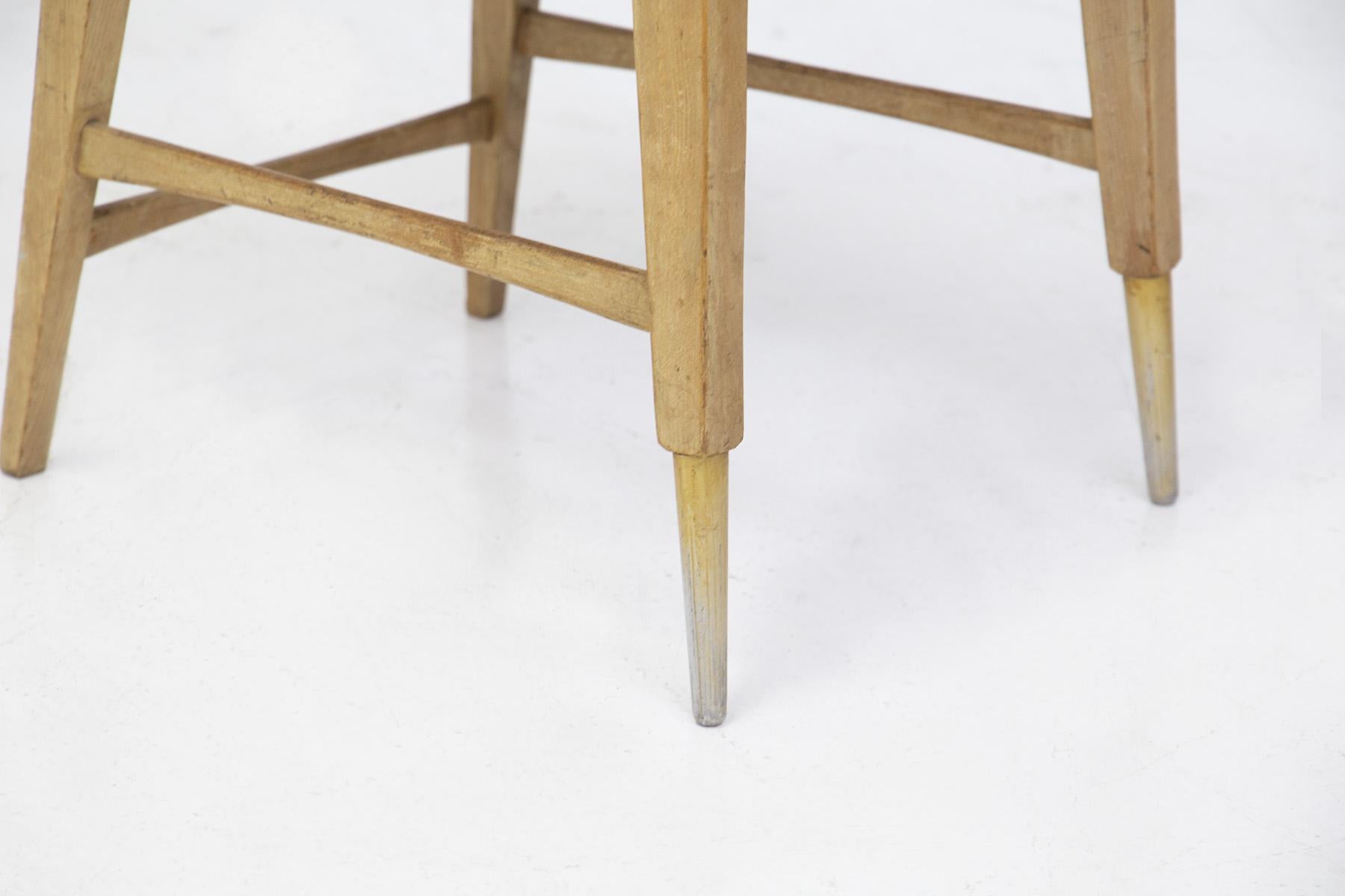 Vintage-Sessel aus Holz und Stoff aus der Bega-Periode von Melchiorre (Moderne der Mitte des Jahrhunderts) im Angebot