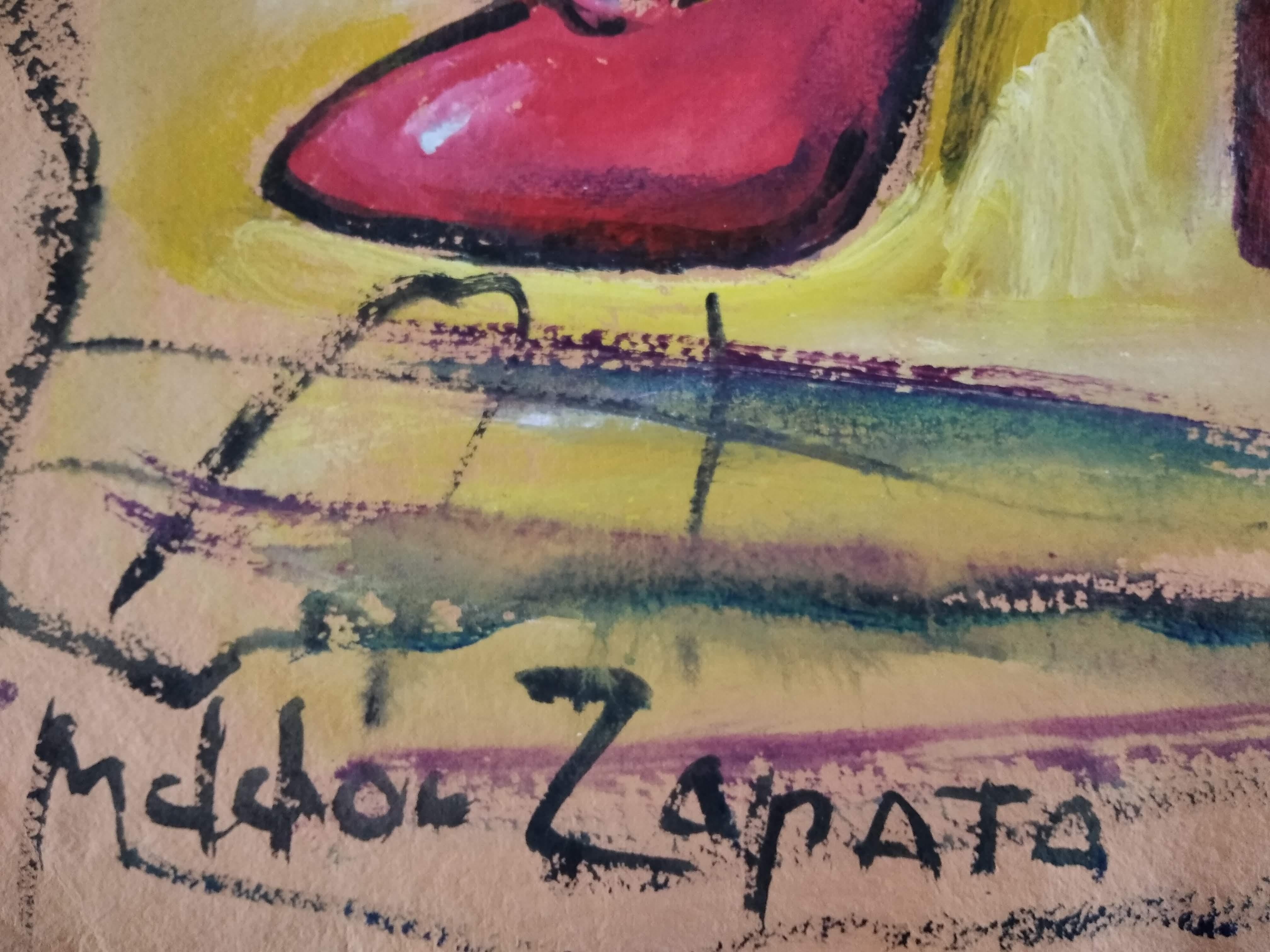 The painting is being offered with a work and authenticity certificate