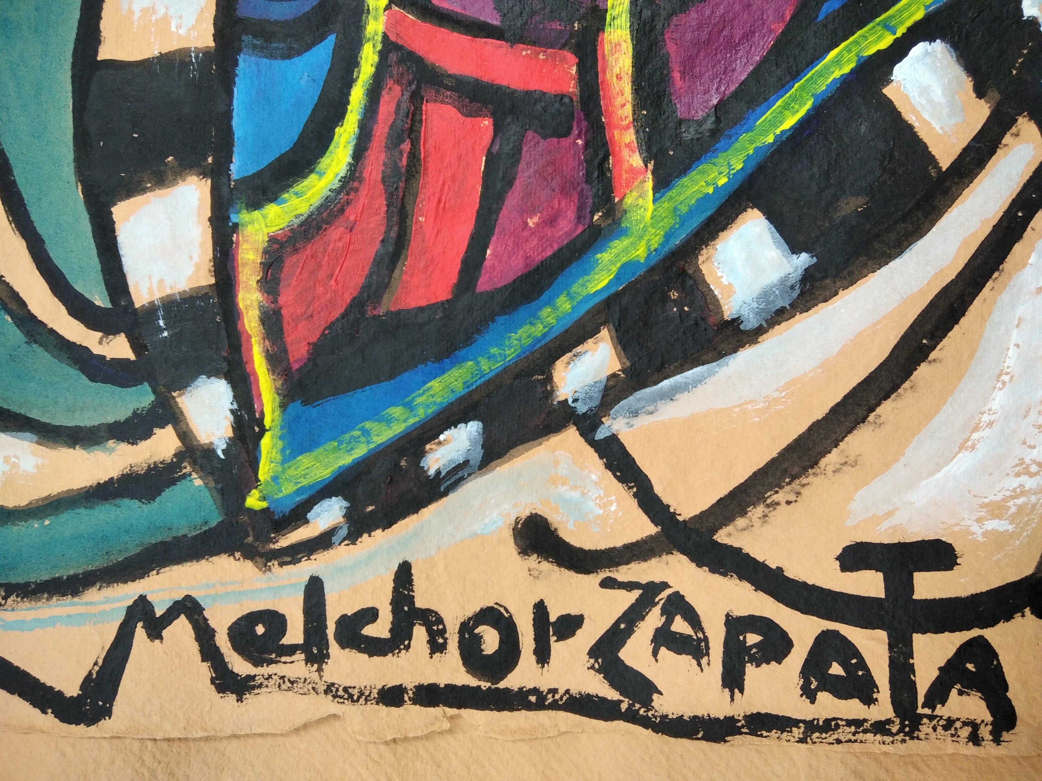 Senza titolo - Painting Moderno di Melchor Zapata