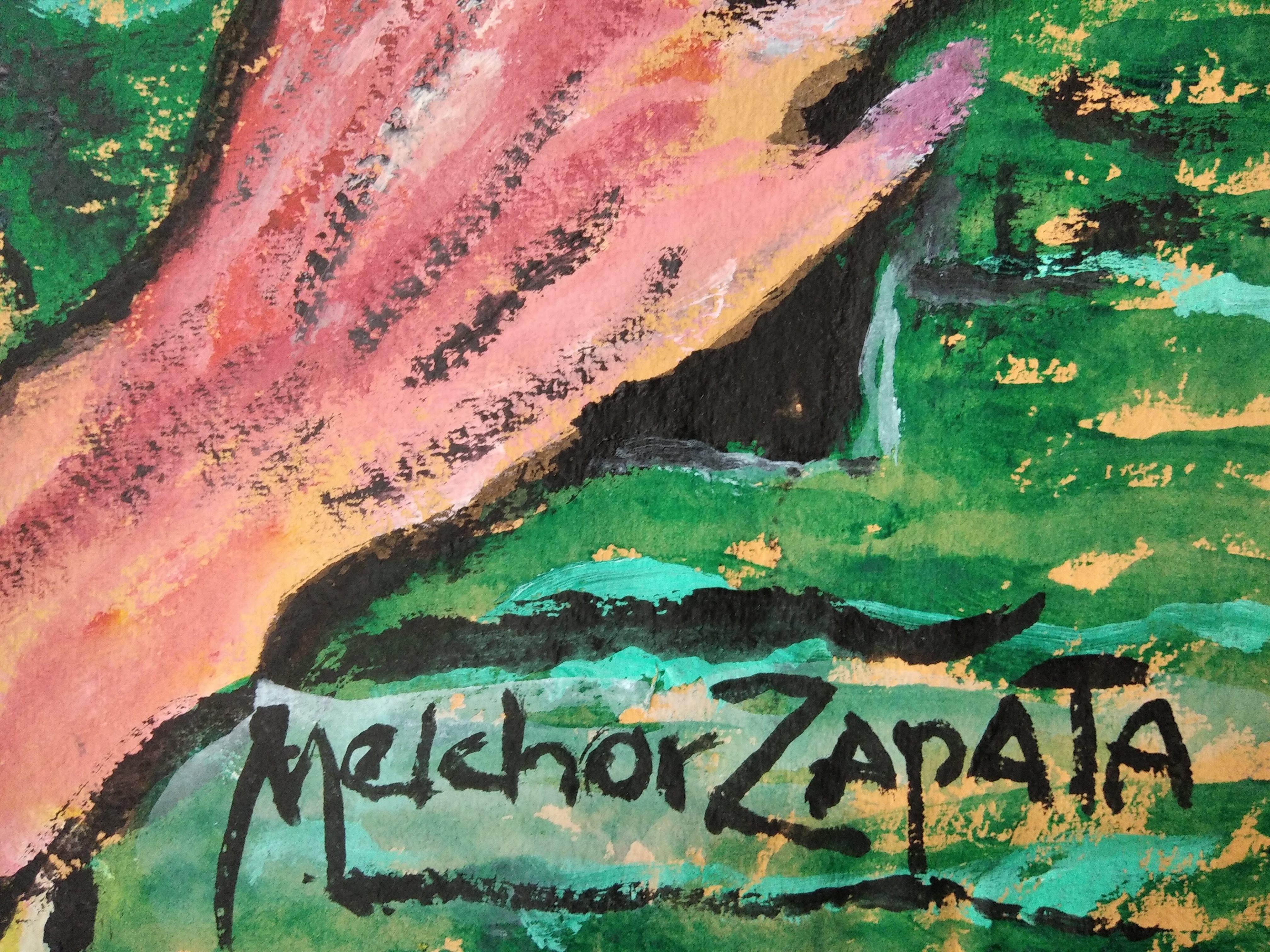 Senza titolo - Painting Moderno di Melchor Zapata