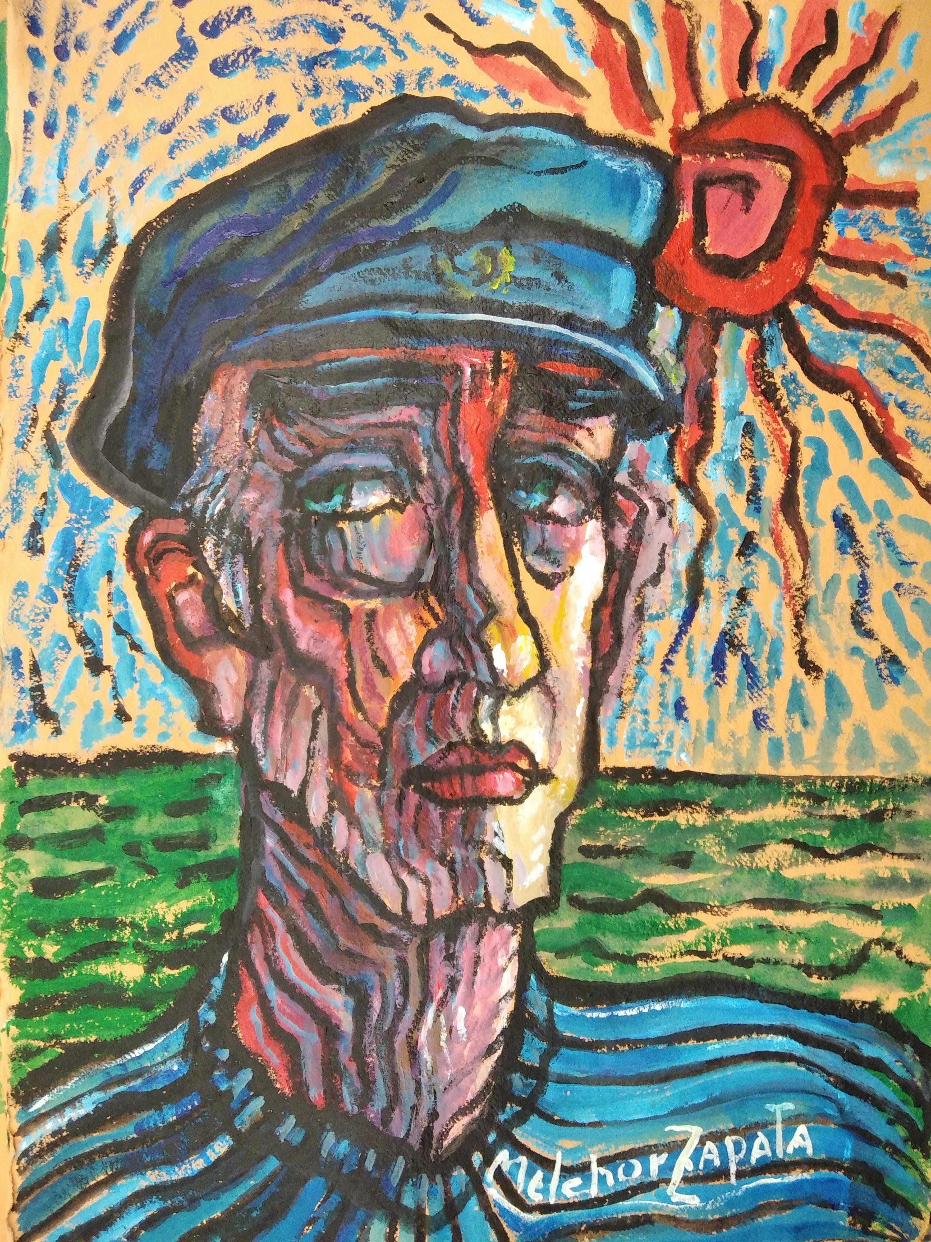 Figurative Painting di Melchor Zapata - Senza titolo
