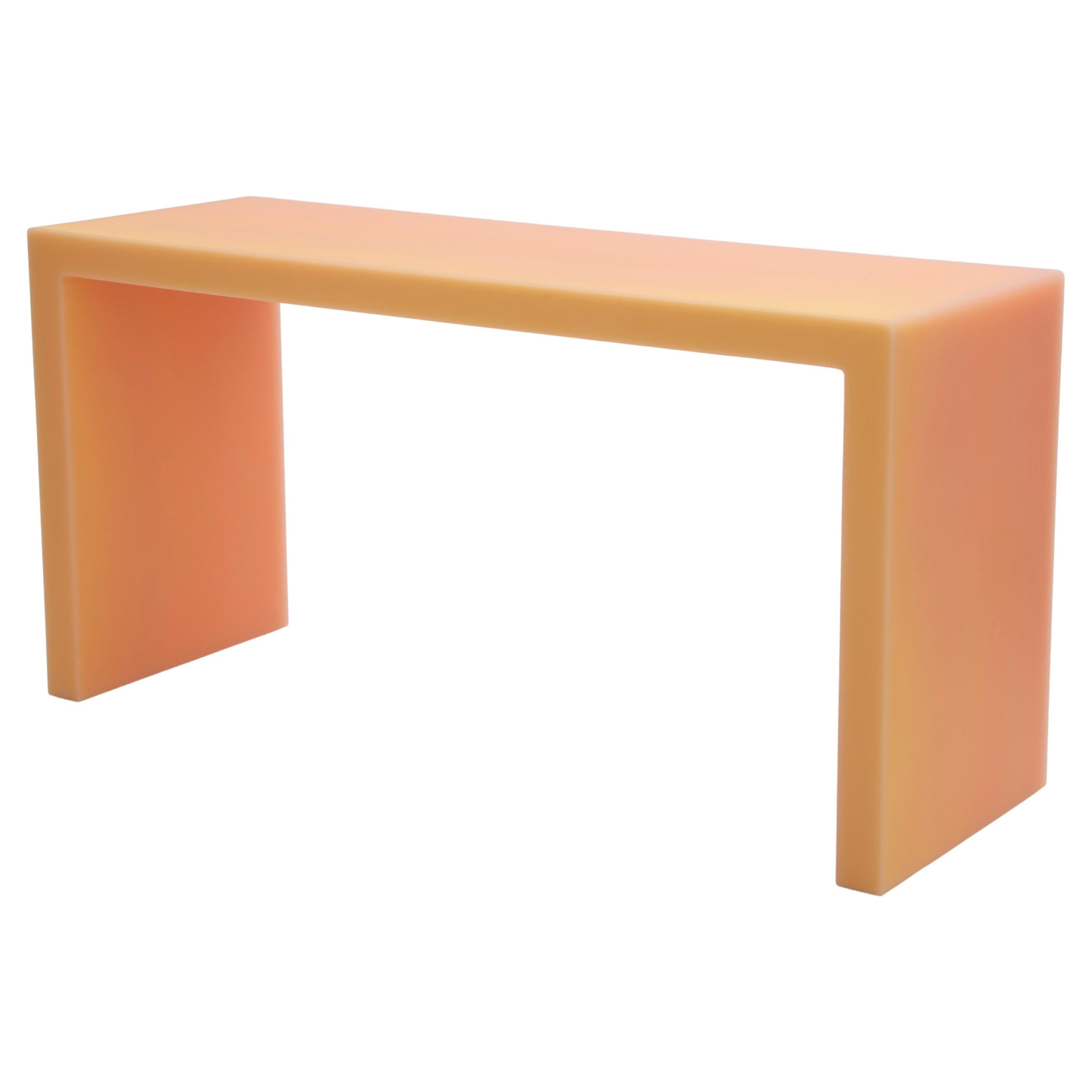 Meld Resin Desk/Console Table in Peach by Facture, REP by Tuleste Factory For Sale