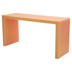 Meld Resin Desk/Console Table in Peach by Facture, REP by Tuleste Factory