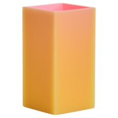 MELD Square Resin Vase/Decor in Orange by Facture, REP by Tuleste Factory