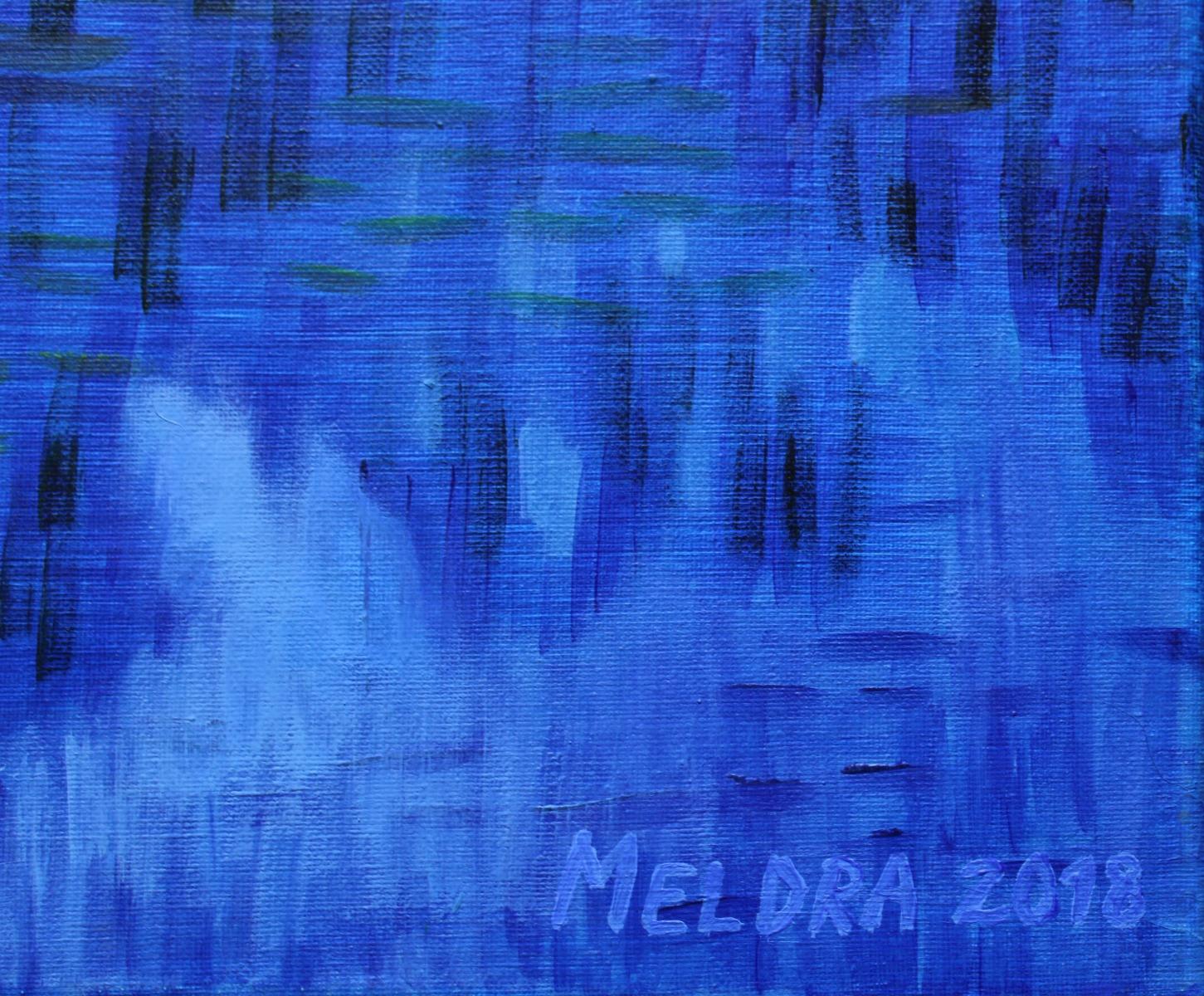 Sera di pioggia. 2018, tela, acrilico, 60x60 cm opera composta da 2 parti - Painting Moderno di Meldra Bula