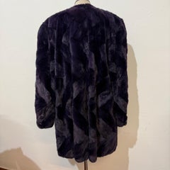Melegari e Costa Montenapoleone Violet Mink Fur Jacket M/L