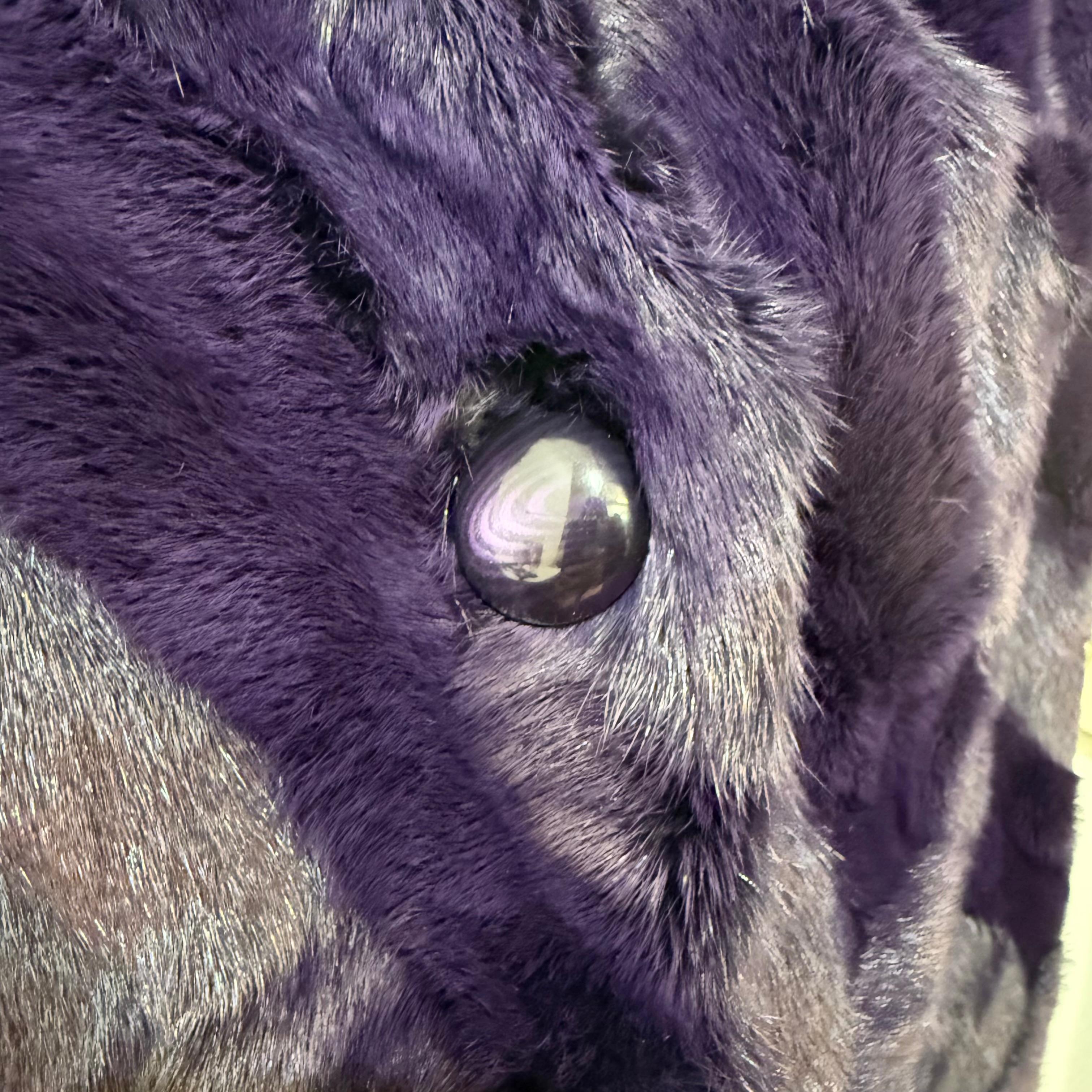 Melegari e Costa Montenapoleone Giacca in pelliccia di visone viola A.E.L. M. In condizioni ottime in vendita a Gazzaniga (BG), IT