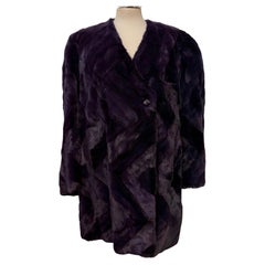 Melegari e Costa Montenapoleone Violet Mink Fur Jacket M/L