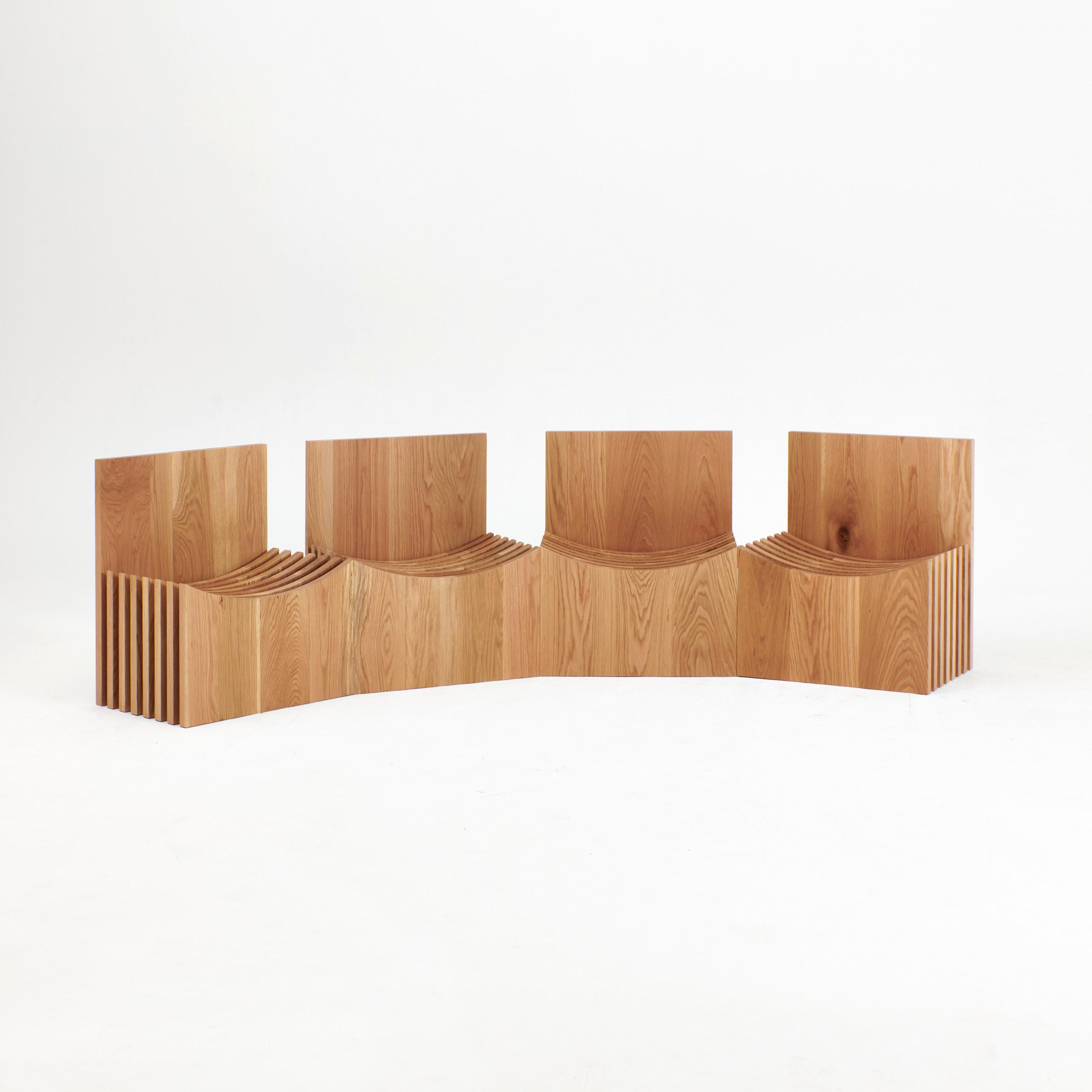 Moderne Combinaison chaise/banc Melides en vente