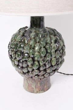 "Melides" Green Glazed Terracota Lamp