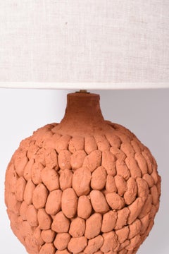 "Melides" Terracota Ceramic Lamp, Barracuda Edition