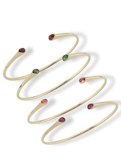 Melie Jewelry Gem Bracelet with 14K Gold & Tourmaline