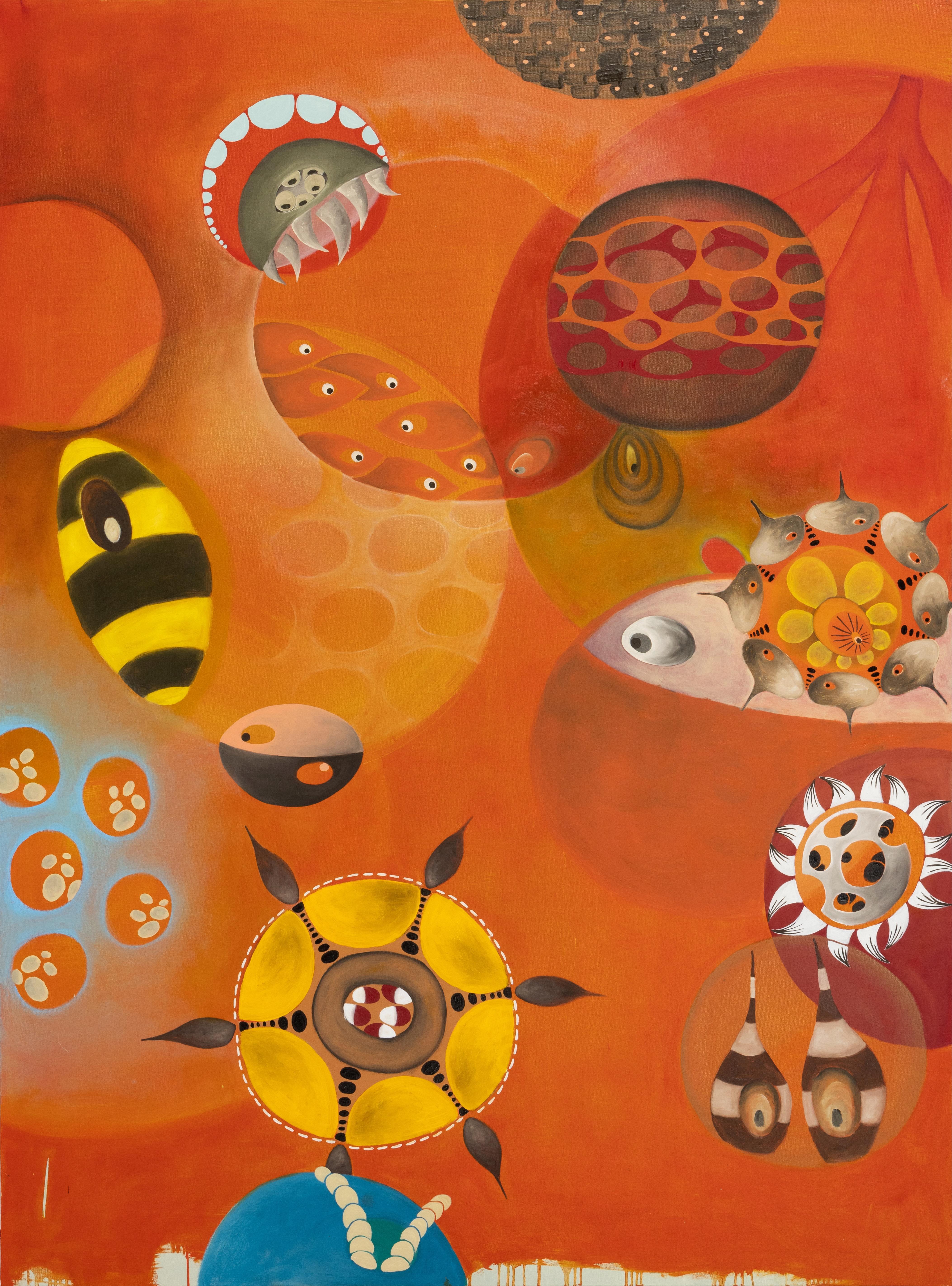 Bee Balm - Painting by Melinda Hackett