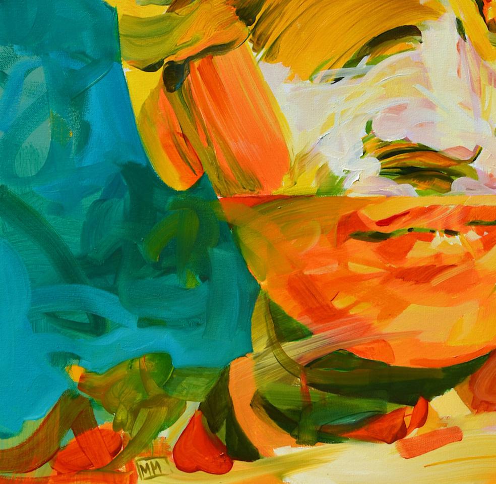 abstract oil painting portraits