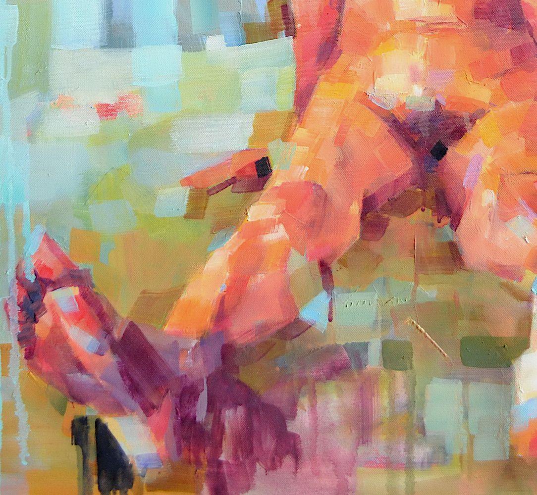 Die Reflexion der Schwerkraft, Gemälde, Öl auf Leinwand (Impressionismus), Painting, von Melinda Matyas