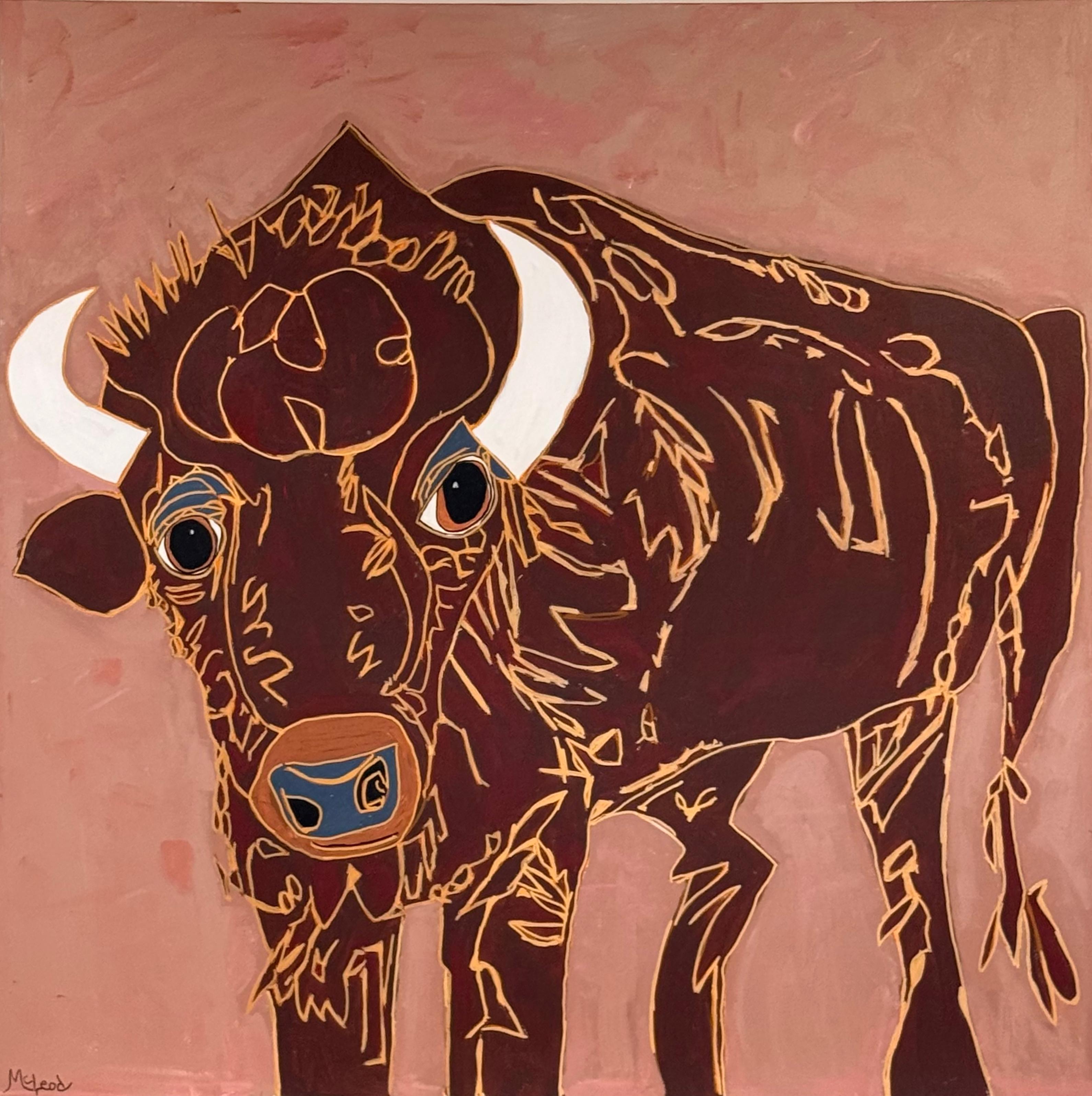 "Bella the Buffalo" - Acrylic on Canvas
