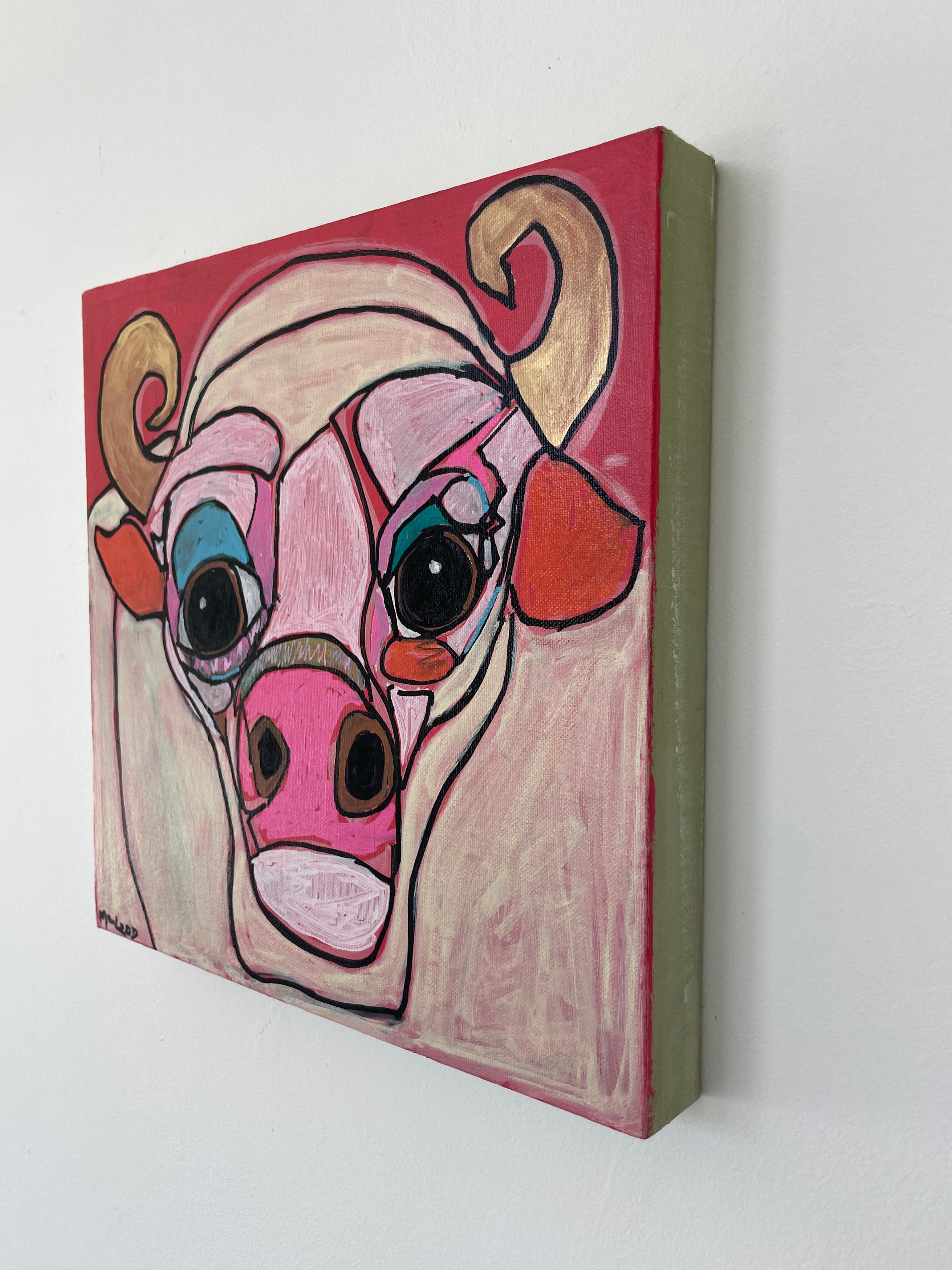 „Little Bull #1“ – Acryl auf Leinwand im Angebot 2