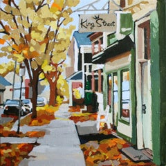 Autumn Leavew, Painting, Acrylic on Canvas
