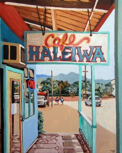 Cafe Haleiwa, Painting, Acrylic on Canvas
