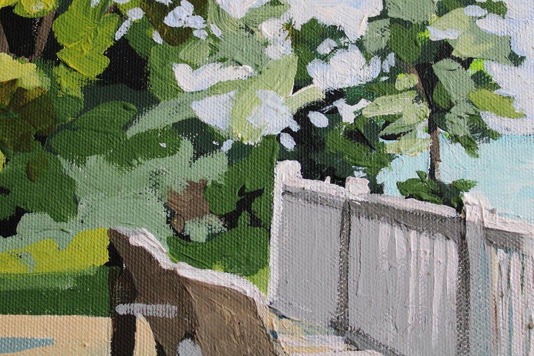 Melinda Patrick - Deck Chairs, Painting, Acrylic on Canvas For Sale at ...