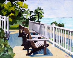 Deck Chairs, Painting, Acrylic on Canvas