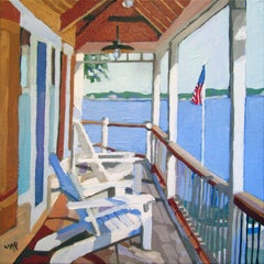 Lakeside, Painting, Acrylic on Canvas