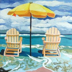 Last Wave of Summer, Painting, Acrylic on Canvas