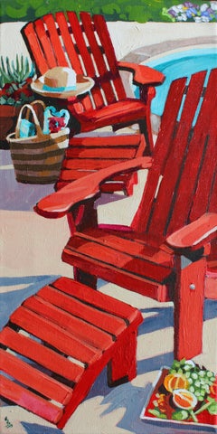 Red Plus Red, Painting, Acrylic on Canvas