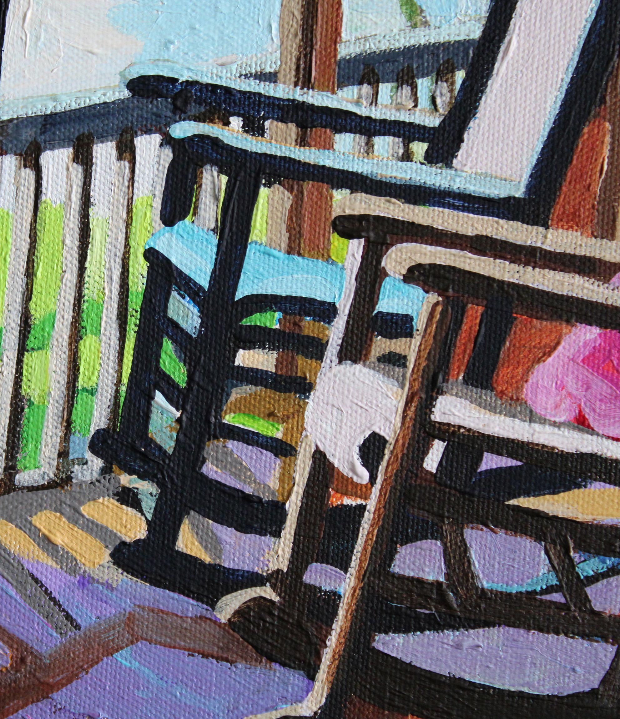 Rocking the Lake, Gemälde, Acryl auf Leinwand (Impressionismus), Painting, von Melinda Patrick