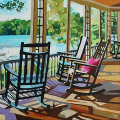 Rocking the Lake, Gemälde, Acryl auf Leinwand