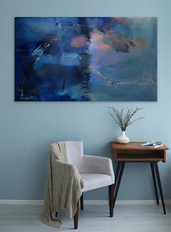At Sea Between Fossils and Satellites 10 (blue texture coastal organic navy sea)