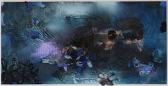 At Sea Between Fossils and Satellites 11 (celestial blue, texture, organic, sea)